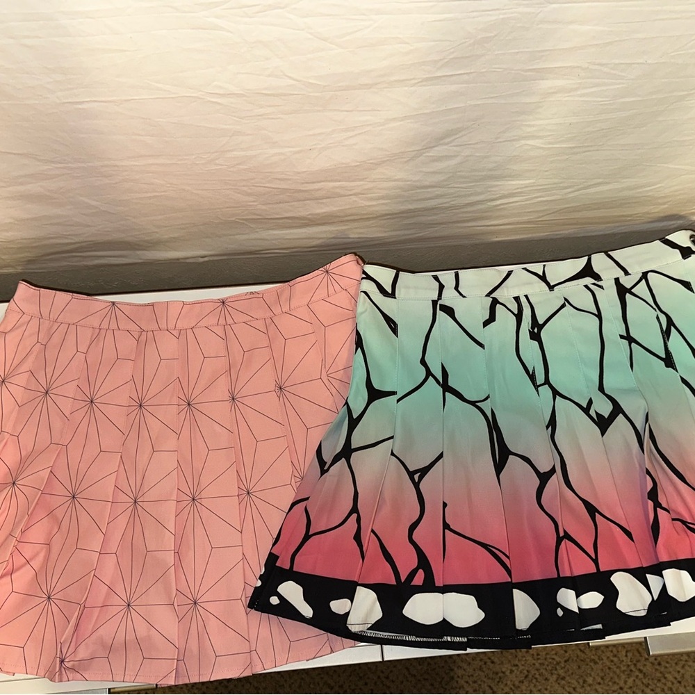 Stylish Pink Geometric Skirt